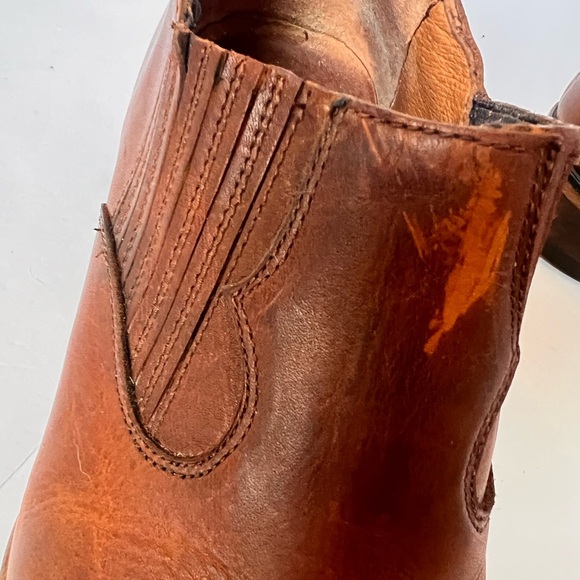 Frye Leather Booties "Billy Shootie” Chestnut color Size 10 - Picture 7 of 14